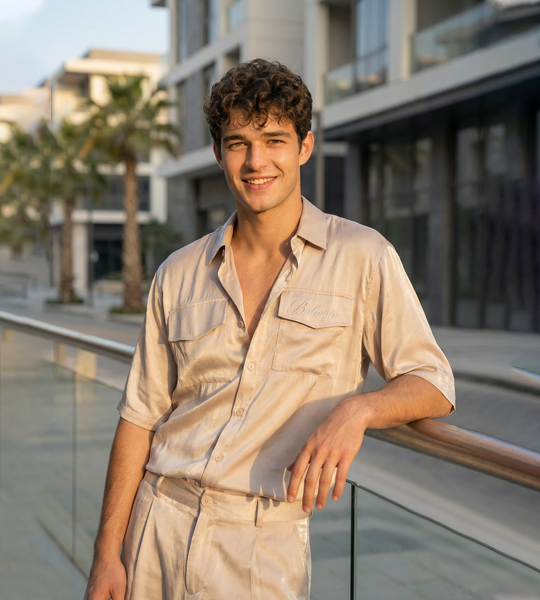 Balmain Co-ord: Modern Glossy Satin Edition