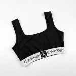 Calvin Klein Two-Piece Lounge Set — CK Logo Bralette & Wide-Leg Pants