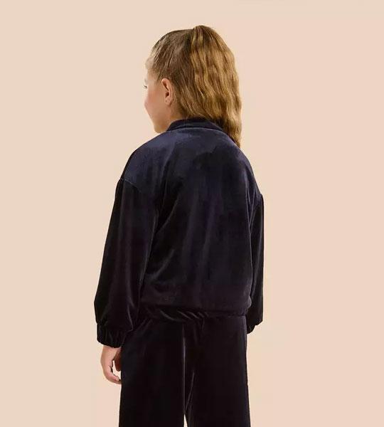 Velour Bomber Jacket and Pants Set