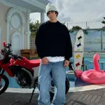 Black Basic Oversized Crew Neck Sweater